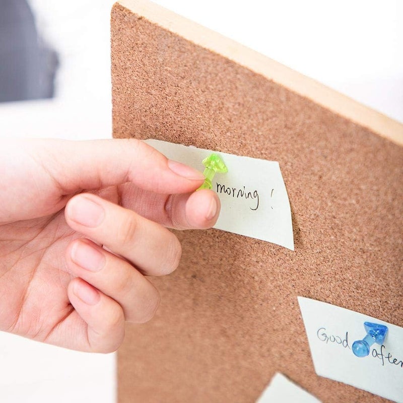 Deli E0030 Transparent Colored Push Pin 100-Pack, Multicolor- Pack Of 05 - Image 4